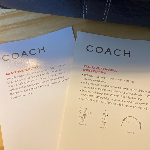 NWT coach cobalt satchel - Picture 4 of 6